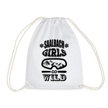 Saalbach Girls Tour - Drawstring Bag - white - Front
