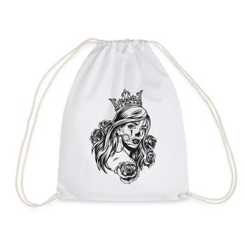 Tête de Reine (motif de partenaire) - Sac de sport léger - blanc - Devant
