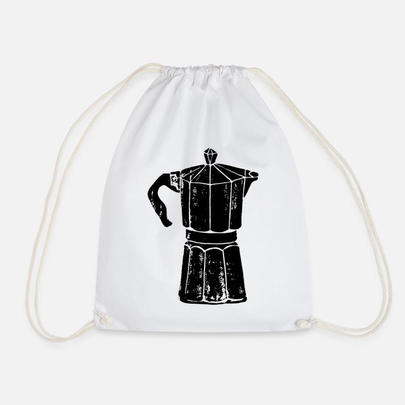 Kaffee – But first coffee - Turnbeutel - Weiß