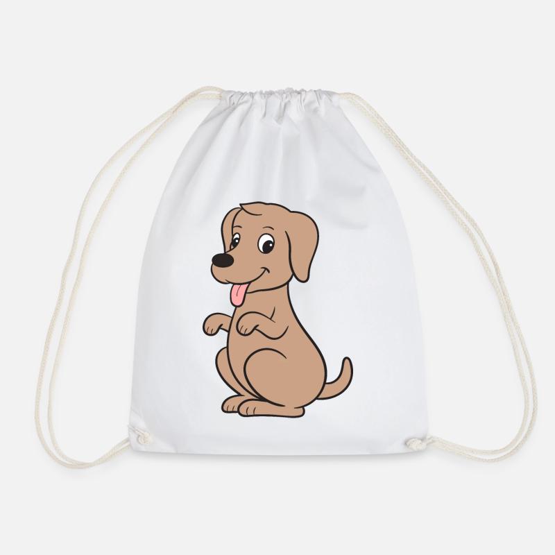 Hund Hunde - Turnbeutel - Weiß