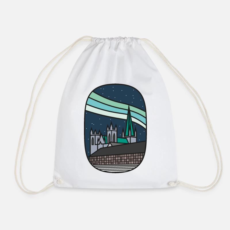 Nidaros Domen - Drawstring Bag - white