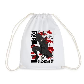 Ninja Japan - the stealth shadow - Drawstring Bag - white - Front