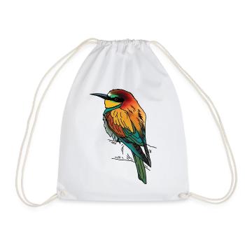 Bee-eater - Drawstring Bag - white - Front