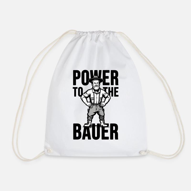 Power to the Bauer - Turnbeutel - Weiß