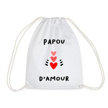 PAPUAN. DAD. FATHER'S DAY. HAPPY FATHER'S DAY - Drawstring Bag - white - Front