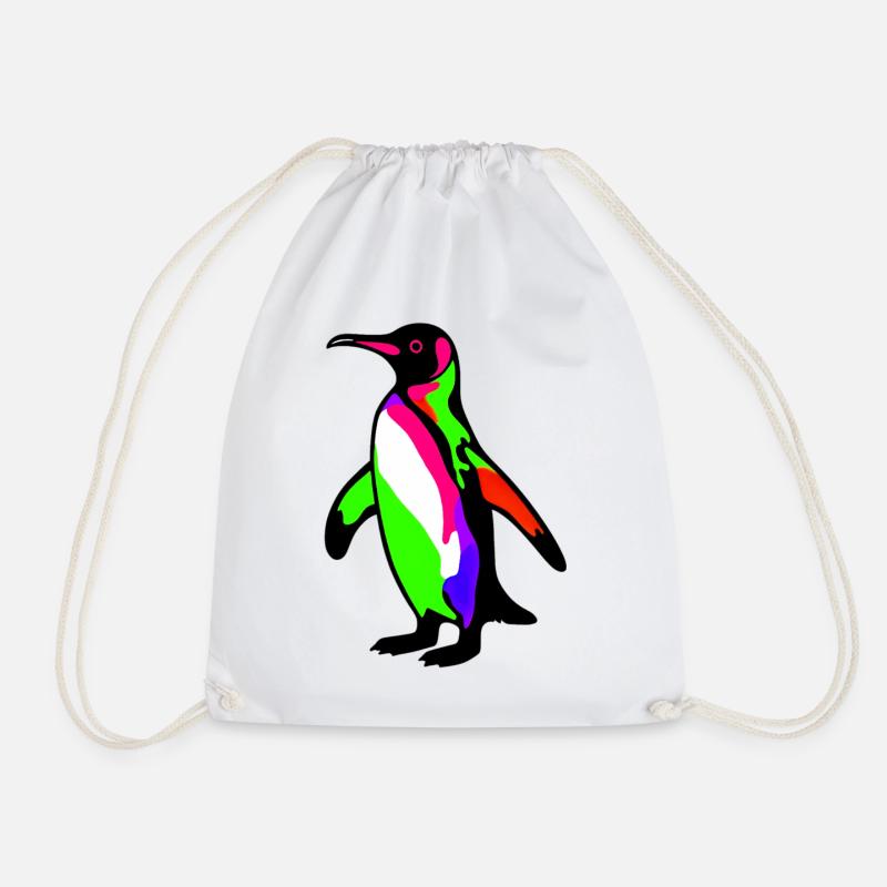 Pinguin - Turnbeutel - Weiß