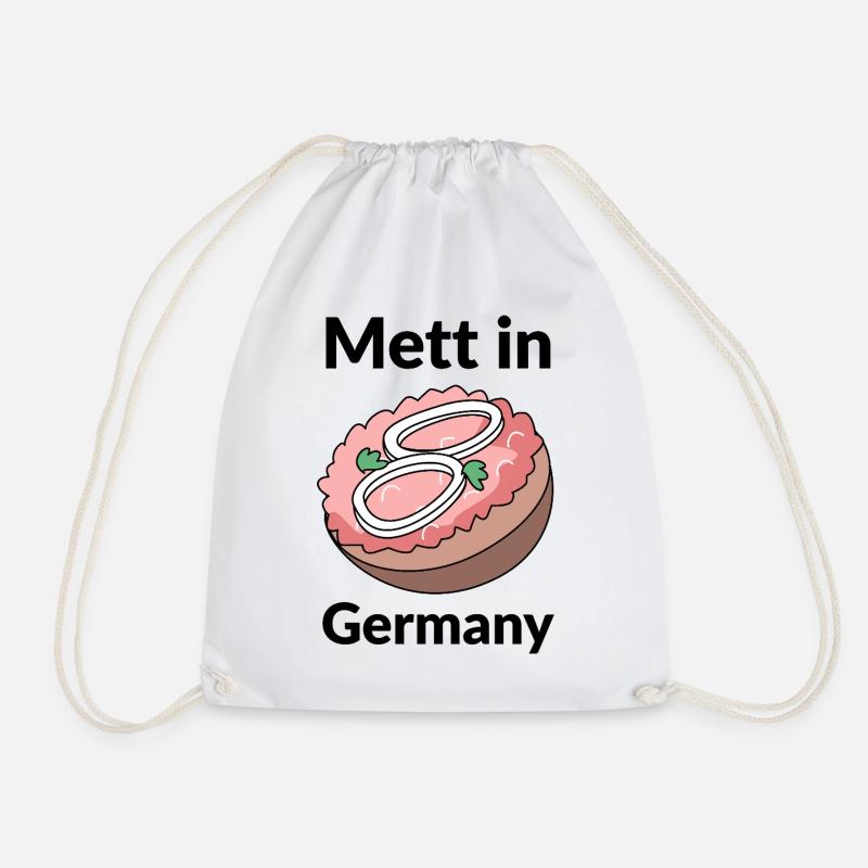 Mett in Germany - Turnbeutel - Weiß