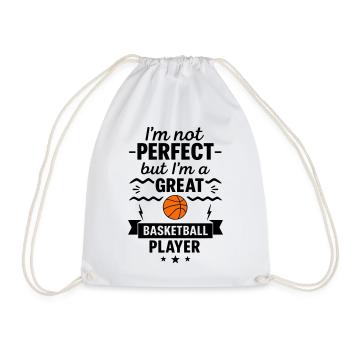 Pas parfait mais un grand basketteur - Sac de sport léger - blanc - Devant
