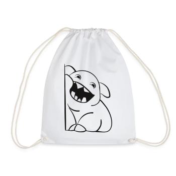 Petit monstre mignon - Sac de sport léger - blanc - Devant