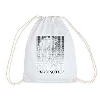 Sokrates ASCII-Porträt - Turnbeutel - Weiß - Vorne