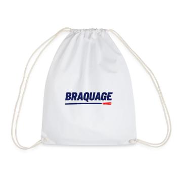 "BRAQUAGE" – Réflexion sur le prix des maillots - Sac de sport léger - blanc - Devant