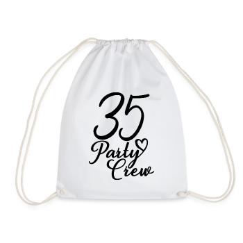 35 Party Crew 35th Birthday Party 35 ans - Sac de sport léger - blanc - Devant