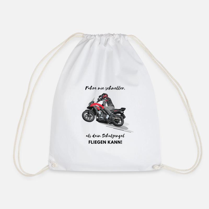 Motorrad Art - Turnbeutel - Weiß