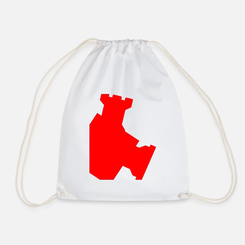 Abstract Forms - Drawstring Bag - white