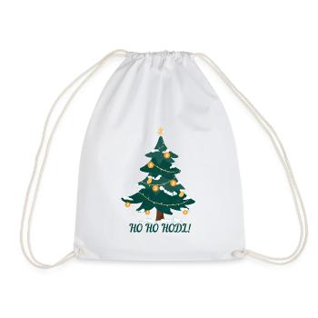 HO HO HODL! Bitcoin BTC - Drawstring Bag - white - Front