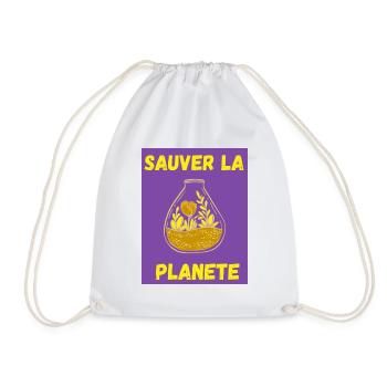 JOUR DE LA TERRE,ECOLOGIE,PLANETE,ENVIRONNEMENT - Sac de sport léger - blanc - Devant