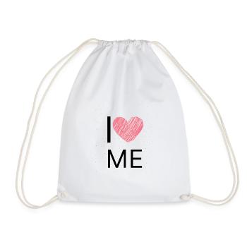 ILOVEME - Drawstring Bag - white - Front