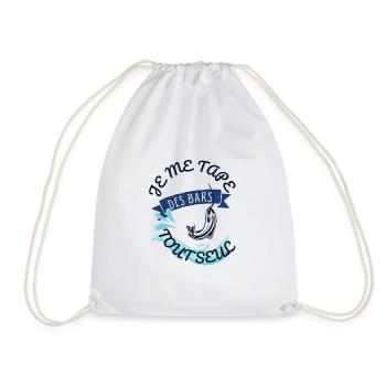 Je me tape des bars tout seul - Cadeau Humour Anni - Sac de sport léger - blanc - Devant