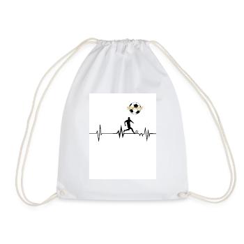 Homme de football - Sac de sport léger - blanc - Devant