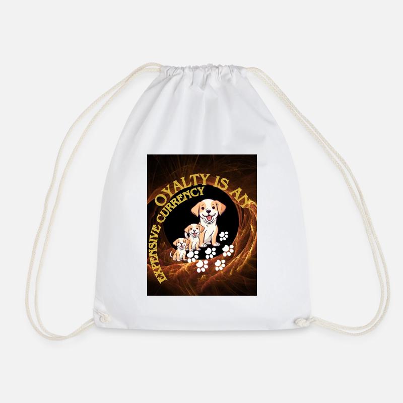 Loyalty is a rare currency - Drawstring Bag - white