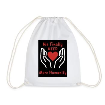 Nous avons besoin de plus d’humanité Cœur - Sac de sport léger - blanc - Devant