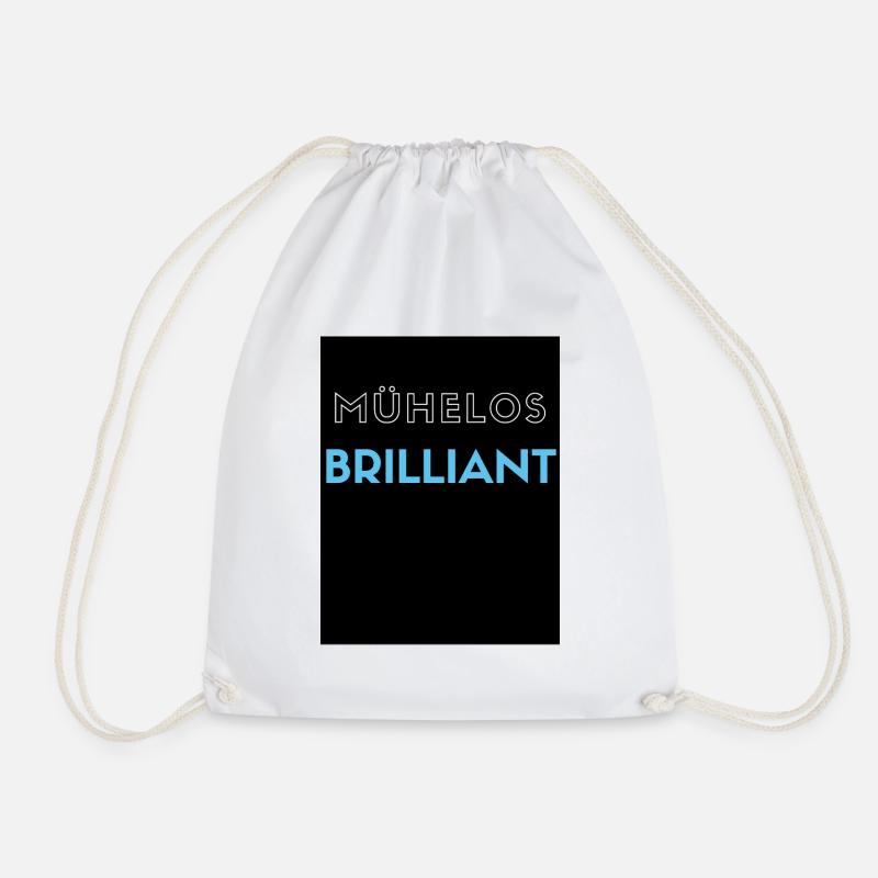 Effortlessly brilliant - Drawstring Bag - white