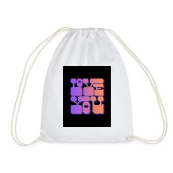 Love You - Sac de sport léger - blanc - Devant