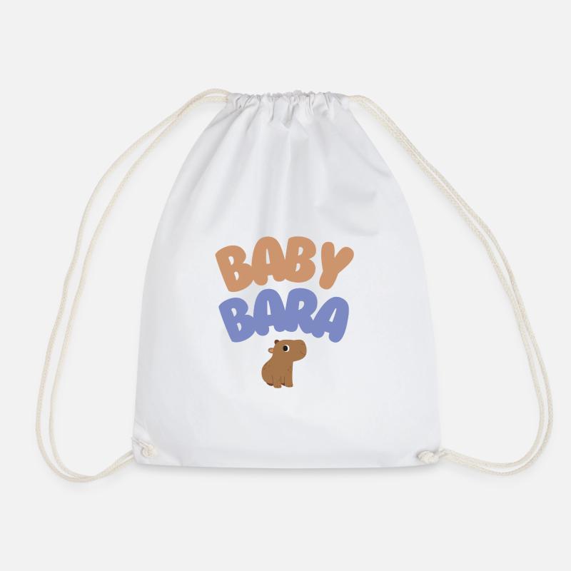 Baby Bara Capybara - Turnbeutel - Weiß