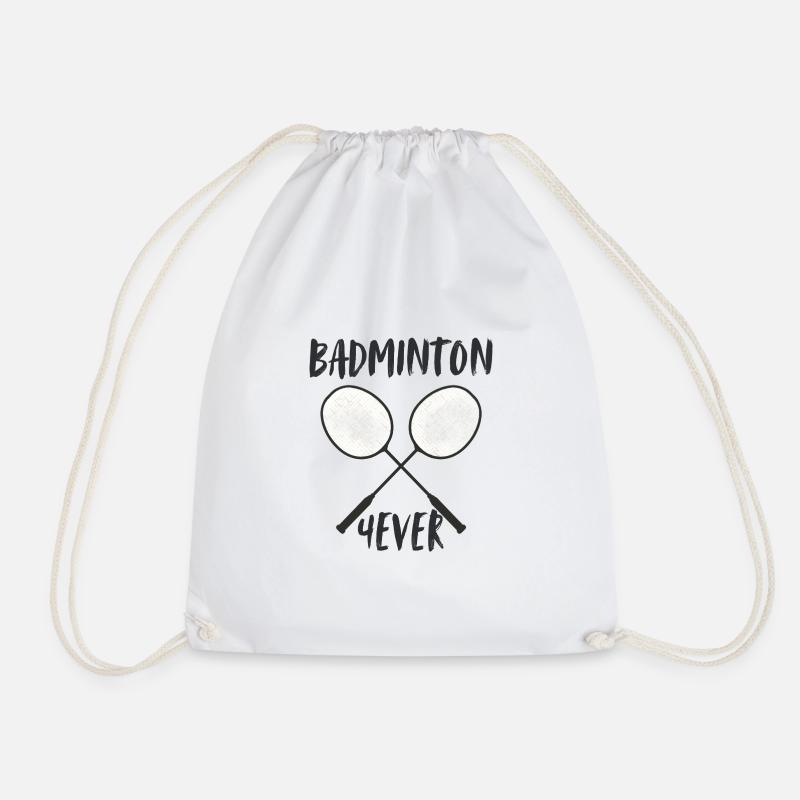 Badminton Forever Racket - Drawstring Bag - white