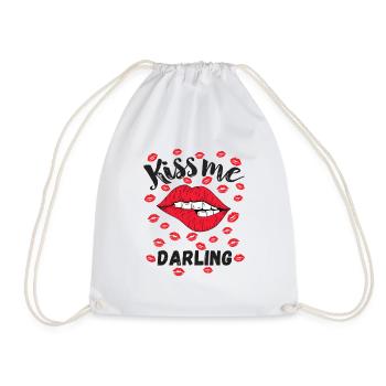 Kiss me Darling - Turnbeutel - Weiß - Vorne