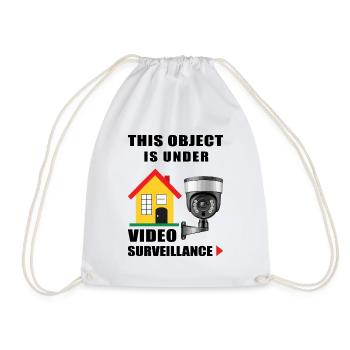Object monitoring - Drawstring Bag - white - Front