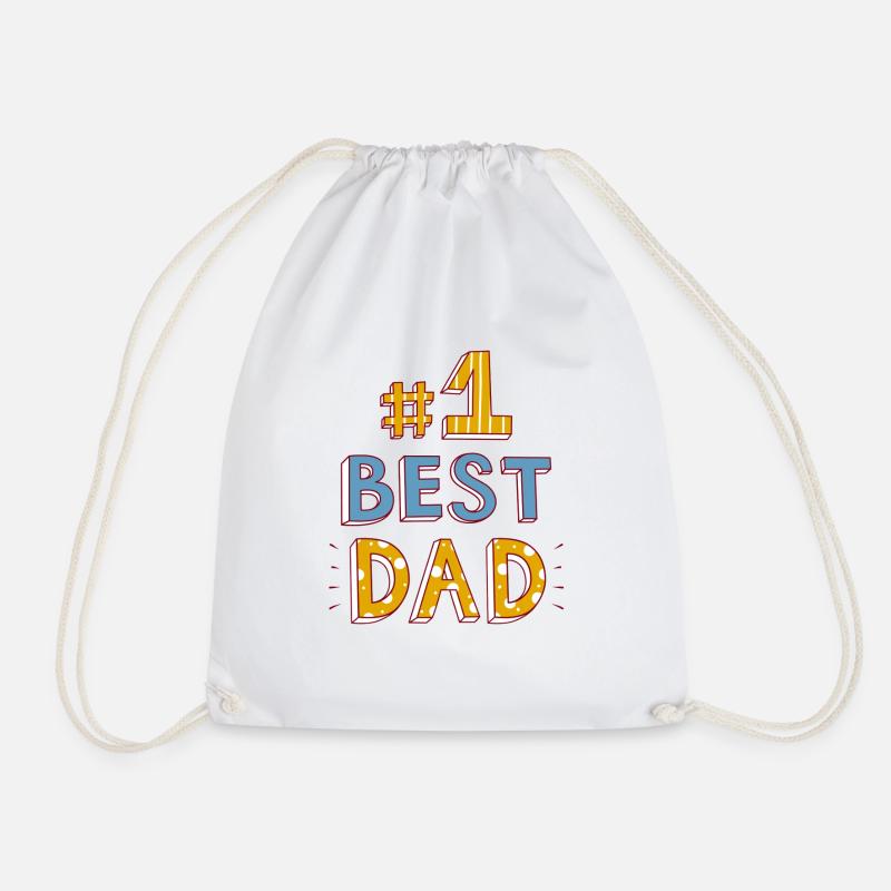 #1 Best Dad - Turnbeutel - Weiß