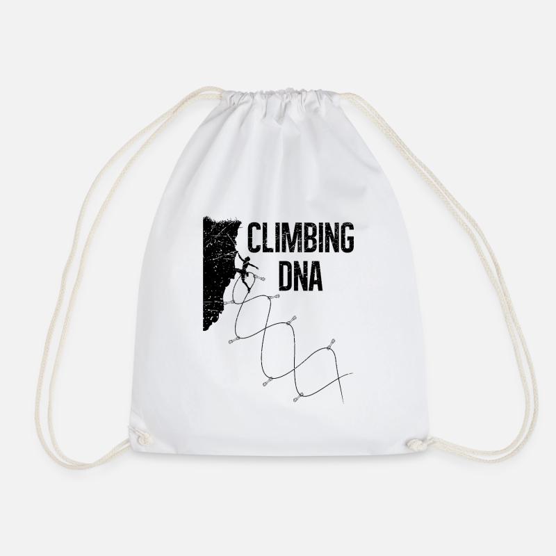 Climbing Dna - Drawstring Bag - white