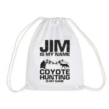 Conception de chasseur de coyote pour la chasse au coyote - Sac de sport léger - blanc - Devant