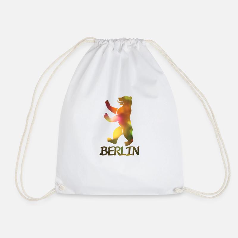 Bear of Berlin - Drawstring Bag - white