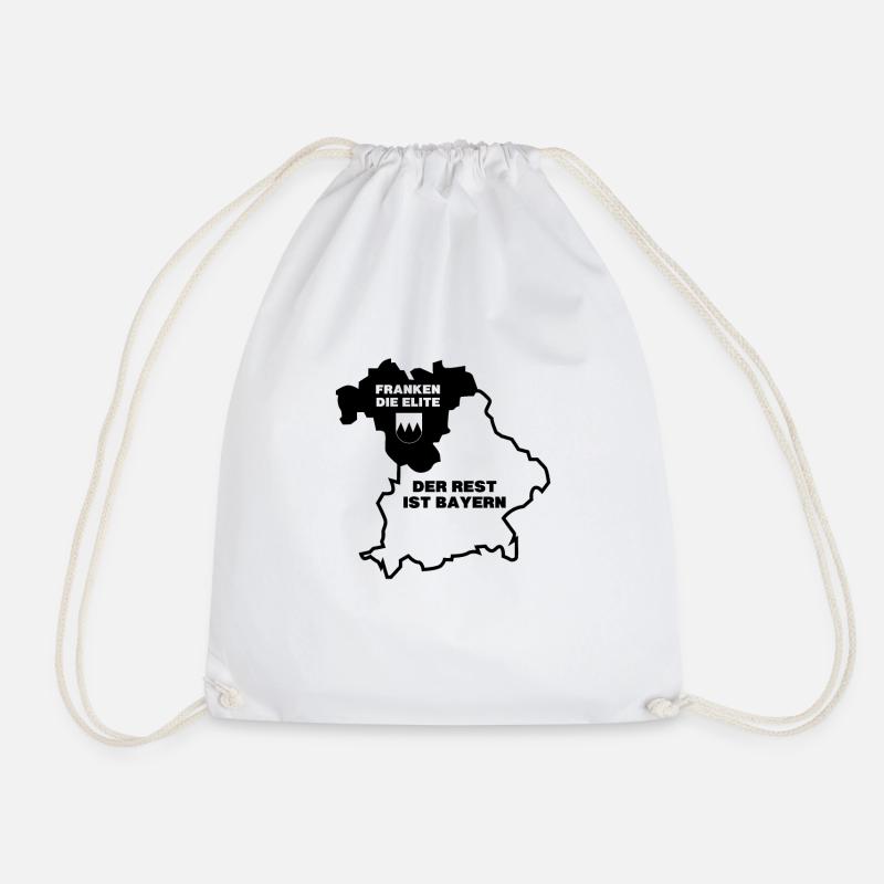 Franken die Elite Geschenk Dialekt Design - Turnbeutel - Weiß
