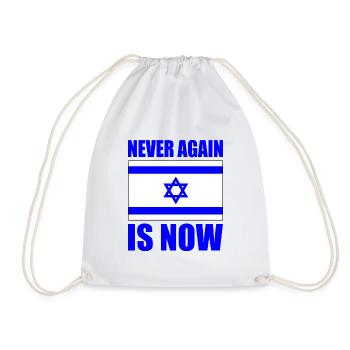 Never again is now - Turnbeutel - Weiß - Vorne