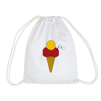 Spain Flag Eis cream Eiscreme - Turnbeutel - Weiß - Vorne