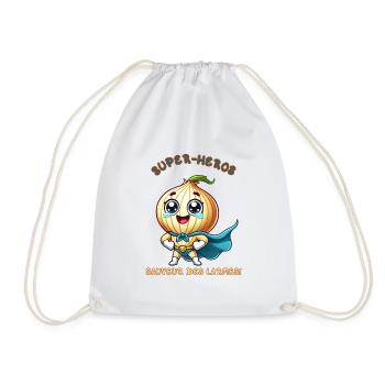 Superhero - Savior of Tears - Drawstring Bag - white - Front