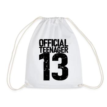Adolescent officiel 13, cadeau cool 13e anniversaire - Sac de sport léger - blanc - Devant