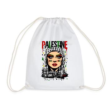PALESTINE FEMME - Sac de sport léger - blanc - Devant