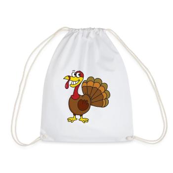Turkey - Drawstring Bag - white - Front