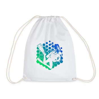 Diver Free Dive Scuba Diver Men's Diver - Drawstring Bag - white - Front