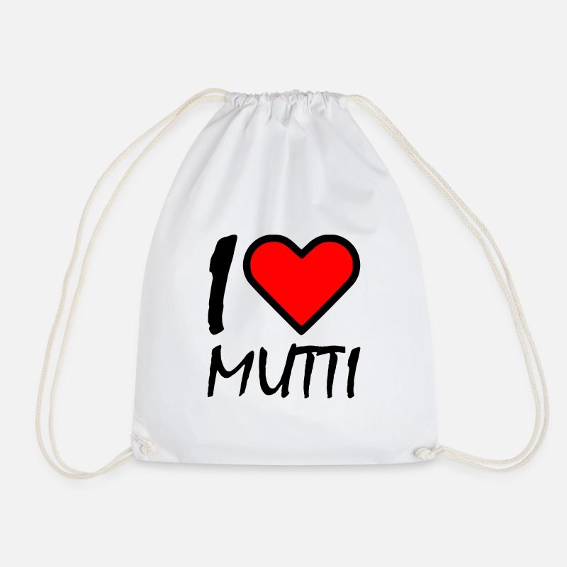 I love mutti - Turnbeutel - Weiß