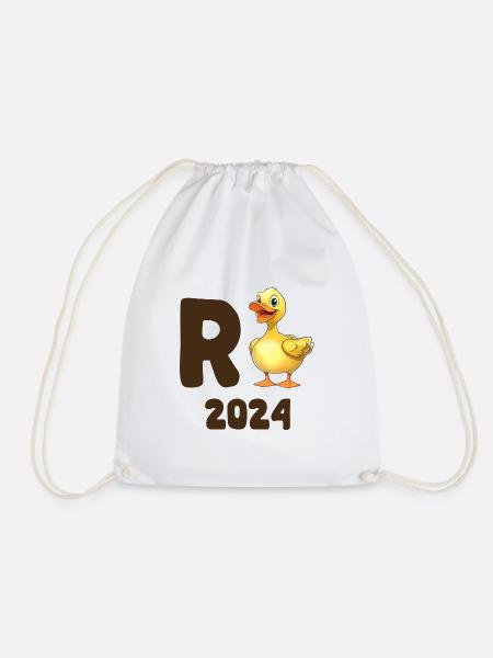 R Ente 2024 - Rente 2024 Ente Rentner Ruhestand - Turnbeutel - Weiß