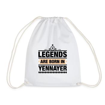 Legends are born in Yennayer - Drawstring Bag - white - Front