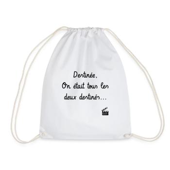 Destinée, on était tous les 2 destinés. Père Noël - Sac de sport léger - blanc - Devant