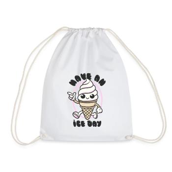 Have an Ice Day - Mascotte de crème glacée sucrée - Sac de sport léger - blanc - Devant