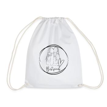 Best Friends Forever - Drawstring Bag - white - Front