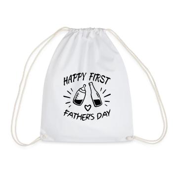 Joyeuse première fête des pères - Sac de sport léger - blanc - Devant